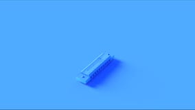 Harpe française bleue lumineuse d'organe de bouche d'harmonica illustration stock Harpe française bleue lumineuse d'organe de bouche d'harmonica illustration stock