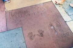 Harrison Ford Handprints und Abdrücke lizenzfreie stockbilder Harrison Ford Handprints und Abdrücke lizenzfreie stockbilder