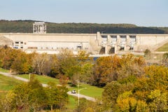 Harry S. Truman Dam in the autumn Stock Photos Harry S. Truman Dam in the autumn Stock Photos