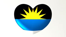 Hart-vormige vlag 3D Illustratie I liefdeantigua en Barbuda royalty-vrije illustratie Hart-vormige vlag 3D Illustratie I liefdeantigua en Barbuda royalty-vrije illustratie