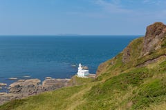 Hartland Point Lighthouse Devon England stock image Hartland Point Lighthouse Devon England stock image