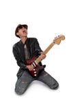 Hartstochtelijke gitaar solo stock fotografie Hartstochtelijke gitaar solo stock fotografie