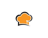 Hat chef logo template royalty free illustration Hat chef logo template royalty free illustration