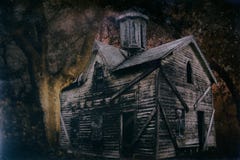 Haunted Halloween House 1 royalty free stock photography Haunted Halloween House 1 royalty free stock photography