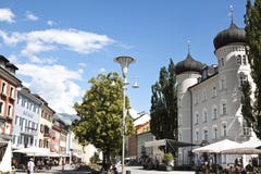 Hauptplatz And Cityhall, Lienz, Austria Stock Photo Hauptplatz And Cityhall, Lienz, Austria Stock Photo