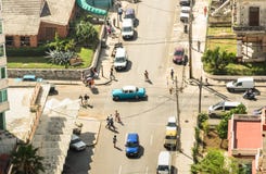Bird eye aerial view of the old town of Havana in Cuba royalty free stock photos Bird eye aerial view of the old town of Havana in Cuba royalty free stock photos