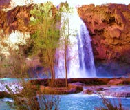 Havasudalingen Aqua Blue Pools stock fotografie Havasudalingen Aqua Blue Pools stock fotografie