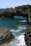 Hawaiian Beach Rock Formations Royalty Free Stock Photography