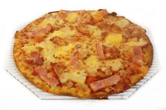Hawaiian pizza topped Royalty Free Stock Photos Hawaiian pizza topped Royalty Free Stock Photos