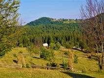 Haystacks in the historical ​​Transylvania area royalty free stock photo Haystacks in the historical ​​Transylvania area royalty free stock photo