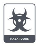 hazardous icon in trendy design style. hazardous icon isolated on white background. hazardous vector icon simple and modern flat royalty free illustration hazardous icon in trendy design style. hazardous icon isolated on white background. hazardous vector icon simple and modern flat royalty free illustration