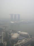 Haze Over Singapore Stock Images Haze Over Singapore Stock Images