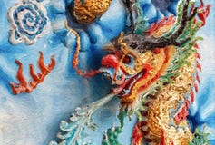 Head of Chinese Dragon, Processed in Painting Style. Stock Photography Head of Chinese Dragon, Processed in Painting Style. Stock Photography