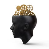 Head With Gears royalty free stock photos Head With Gears royalty free stock photos