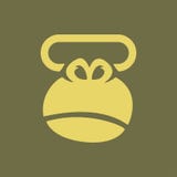 Head of gorilla, logo monkey, seal on a t-shirt royalty free illustration Head of gorilla, logo monkey, seal on a t-shirt royalty free illustration