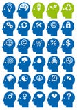 Head Icon Set, Vector Royalty Free Stock Photography Head Icon Set, Vector Royalty Free Stock Photography