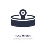 head mirror icon on white background. Simple element illustration from General concept royalty free illustration head mirror icon on white background. Simple element illustration from General concept royalty free illustration