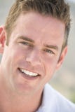Head shot of man smiling stock image Head shot of man smiling stock image