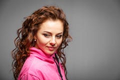 Head and shoulders portrait of young beauty woman Royalty Free Stock Photos Head and shoulders portrait of young beauty woman Royalty Free Stock Photos