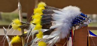 Headdress Of Native North American Indian Stock Image