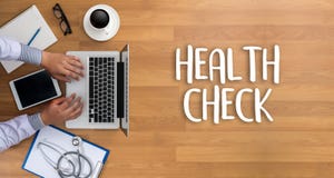 HEALTH CHECK Medicine doctor working with computer interface as stock images HEALTH CHECK Medicine doctor working with computer interface as stock images
