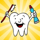 Healthy Clean Teeth Tooth Character stock illustration Healthy Clean Teeth Tooth Character stock illustration