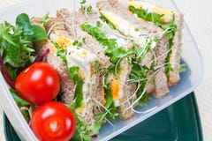 Healthy Egg Sandwich For Lunch Royalty Free Stock Photos Healthy Egg Sandwich For Lunch Royalty Free Stock Photos