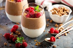 Healthy layered dessert stock images Healthy layered dessert stock images