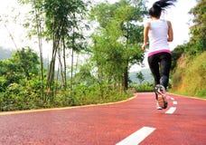 Healthy lifestyle fitness sports woman running Stock Images Healthy lifestyle fitness sports woman running Stock Images