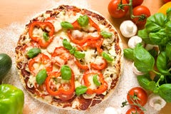 Healthy pizza