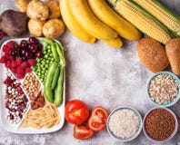 Healthy products sources of carbohydrates. royalty free stock photo Healthy products sources of carbohydrates. royalty free stock photo