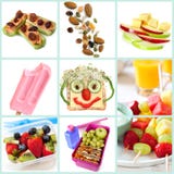 Healthy Snacking for Kids Collection royalty free stock images Healthy Snacking for Kids Collection royalty free stock images