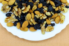 Healthy and tasty products on a plate stock images Healthy and tasty products on a plate stock images