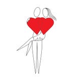 Heart_abstraction 皇族释放例证 Heart_abstraction 皇族释放例证