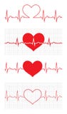 Heart beat. Cardiogram. Cardiac cycle. Medical icon.