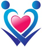 Heart care logo Stock Photos Heart care logo Stock Photos