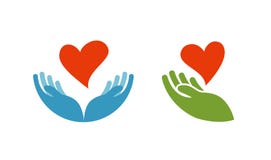 Heart in hand symbol or icon. Logo template for charity, health. Vector illustration vector illustration Heart in hand symbol or icon. Logo template for charity, health. Vector illustration vector illustration