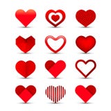 Heart icon set
