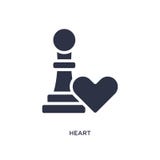 heart icon on white background. Simple element illustration from strategy concept stock illustration heart icon on white background. Simple element illustration from strategy concept stock illustration