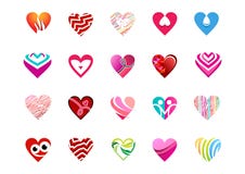 set heart logo, heart valentine icon set, love signs logo, collection of hearts symbol icon vector design vector illustration set heart logo, heart valentine icon set, love signs logo, collection of hearts symbol icon vector design vector illustration