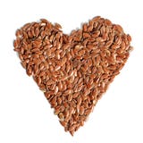 Heart made of flax seeds Linum usitatissimum view from above, stock images Heart made of flax seeds Linum usitatissimum view from above, stock images