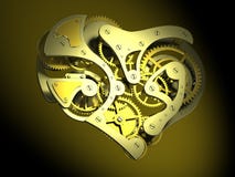 Heart shaped clock