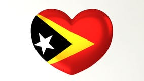 Heart-shaped flag 3D Illustration I love Timor Leste vector illustration Heart-shaped flag 3D Illustration I love Timor Leste vector illustration