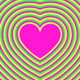 Psychedelic Valentine's Card Stock Vector - Image: 8051091