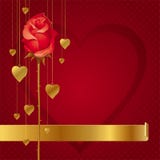 Hearts And Rose Background Stock Image Hearts And Rose Background Stock Image