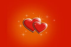 Hearts Background Stock Image