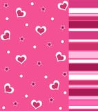 Valentine Pink Heart, Stars And Stripes Stock Vector - Image: 17965412