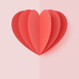Happy valentines day typography vector illustration design with paper cut red heart shape origami made hot air balloons flying in stock illustration Happy valentines day typography vector illustration design with paper cut red heart shape origami made hot air balloons flying in stock illustration