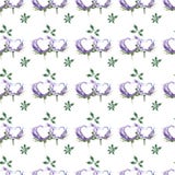Hearts watercolor floral and romantic pattern stock illustration Hearts watercolor floral and romantic pattern stock illustration