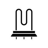 Heating element icon, vector illustration, black sign on isolated background Royalty Free Stock Photo Heating element icon, vector illustration, black sign on isolated background Royalty Free Stock Photo